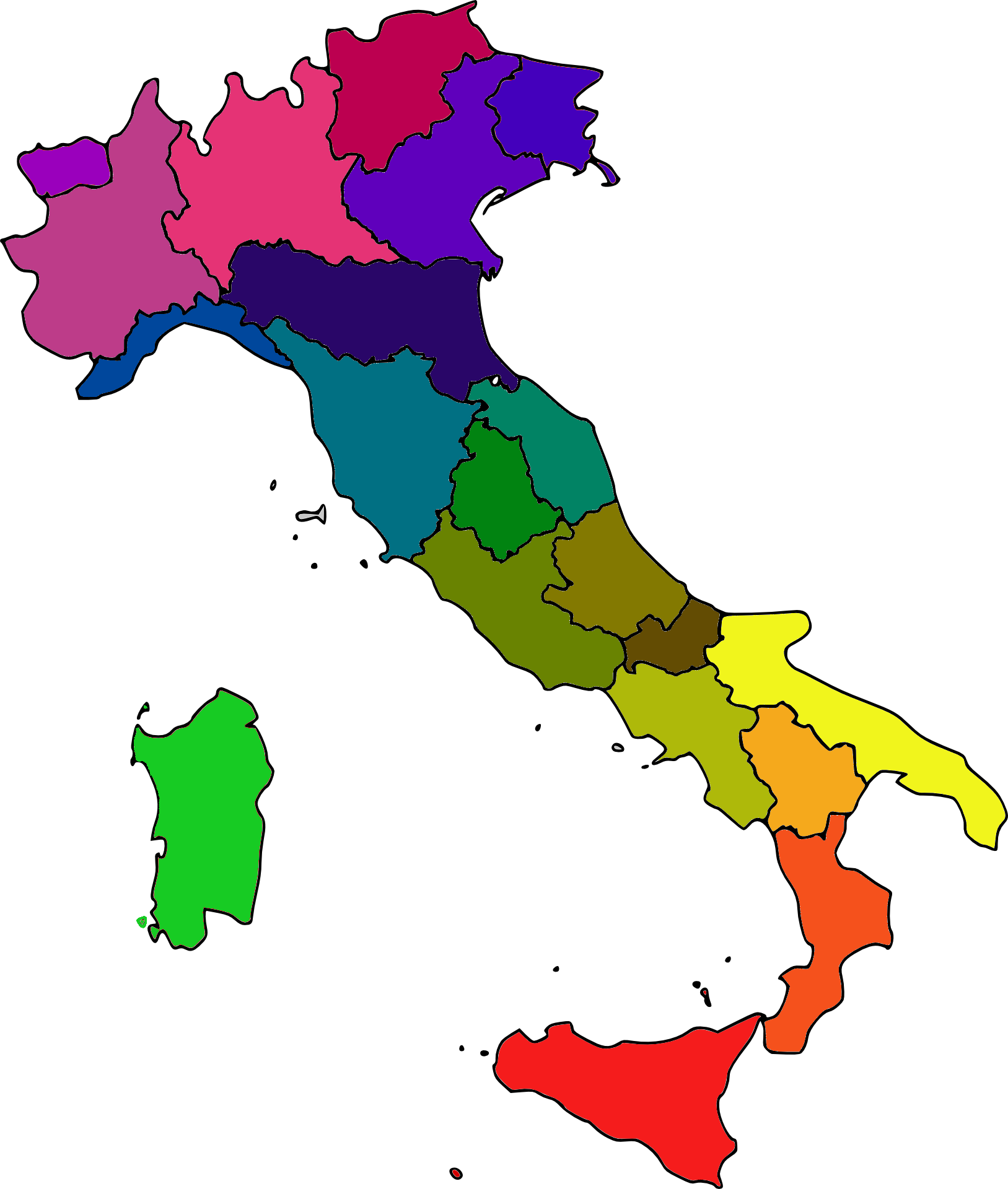 Cartina-Italia-con-Gagliardetti